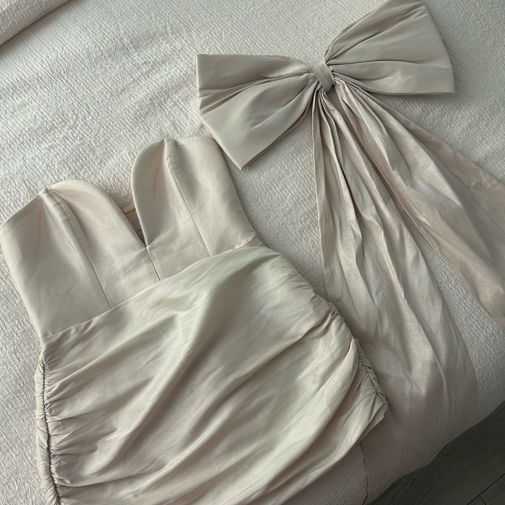 Oh Polly Cream Corset Top